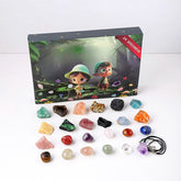 Natural crystal ore specimen 24 grid mixed blind box -20210829B